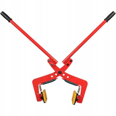 ROSFIX Rodclamp 325KG – vertikalni ručni držač za prijenos blokova | otvor 6–18 cm, nosivost 325 kg, protuklizne podloške